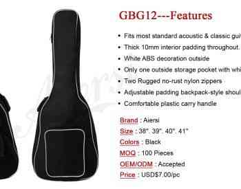 Guitar Gig Bag GBG12 for Classical and Acoustic Guitar კლასიკური და აკუსტიკური გიტარის ჩანთა თბილისი