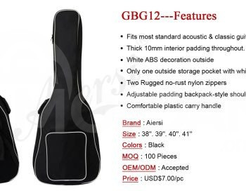 Guitar Gig Bag GBG12 for Classical and Acoustic Guitar კლასიკური და აკუსტიკური გიტარის ჩანთა თბილისი - photo 2