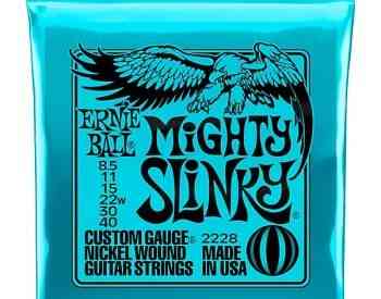 Ernie Ball 2228 Mighty Slinky Electric Guitar 8.5-40 ელექტრო თბილისი