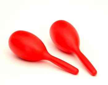 Plastic Maracas Red / Green Shaker მარაკასი წითელი / მწვანე თბილისი