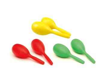 Plastic Maracas Red / Green Shaker მარაკასი წითელი / მწვანე თბილისი