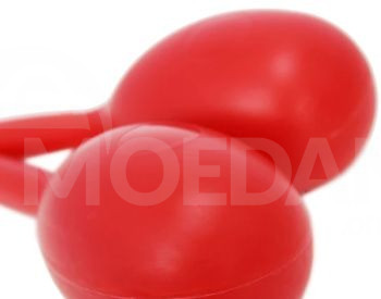 Plastic Maracas Red / Green Shaker მარაკასი წითელი / მწვანე თბილისი - photo 4