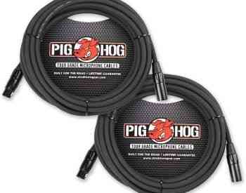 Pig Hog PHM25 8m XLR Cable 8 მეტრი მიკროფონის კაბელი თბილისი