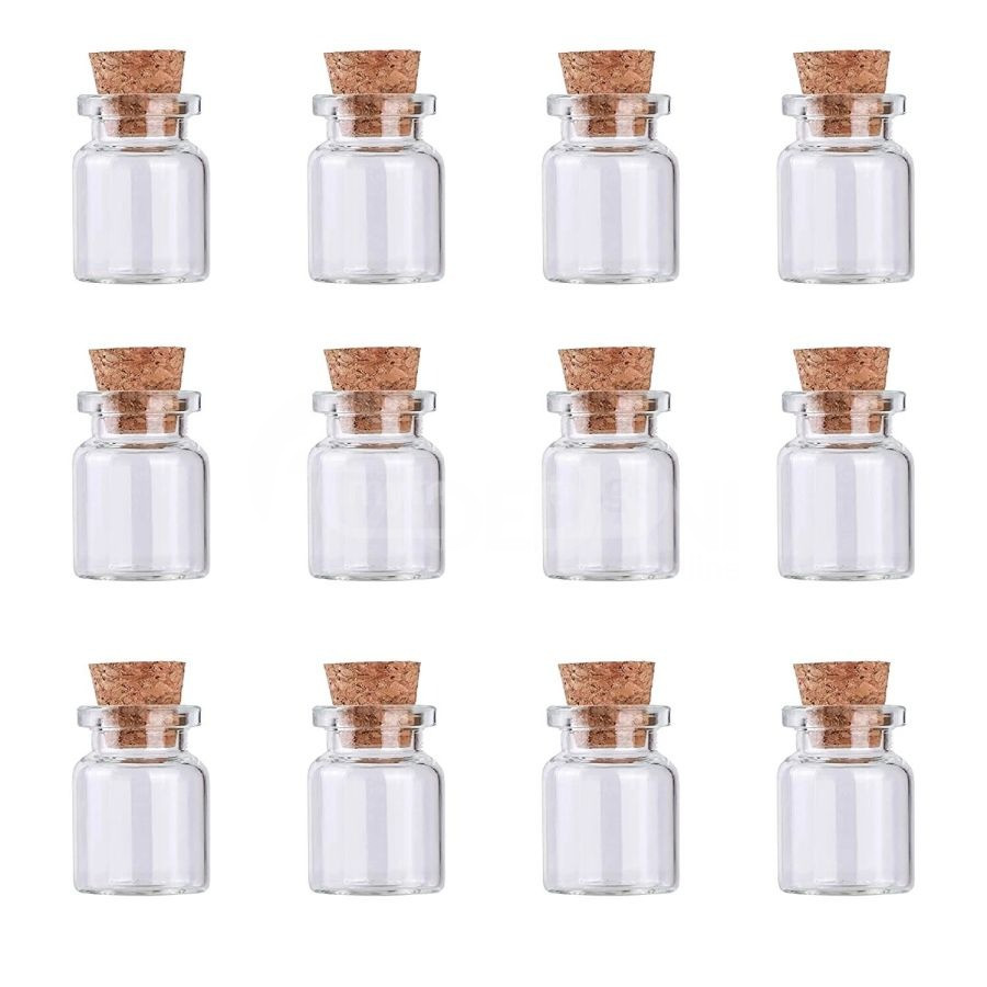 стеклянный флакон 3 мл. С пробковой крышкой Тбилиси - изображение 1