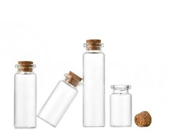 стеклянный флакон 10 мл. С пробковой крышкой Тбилиси - изображение 1