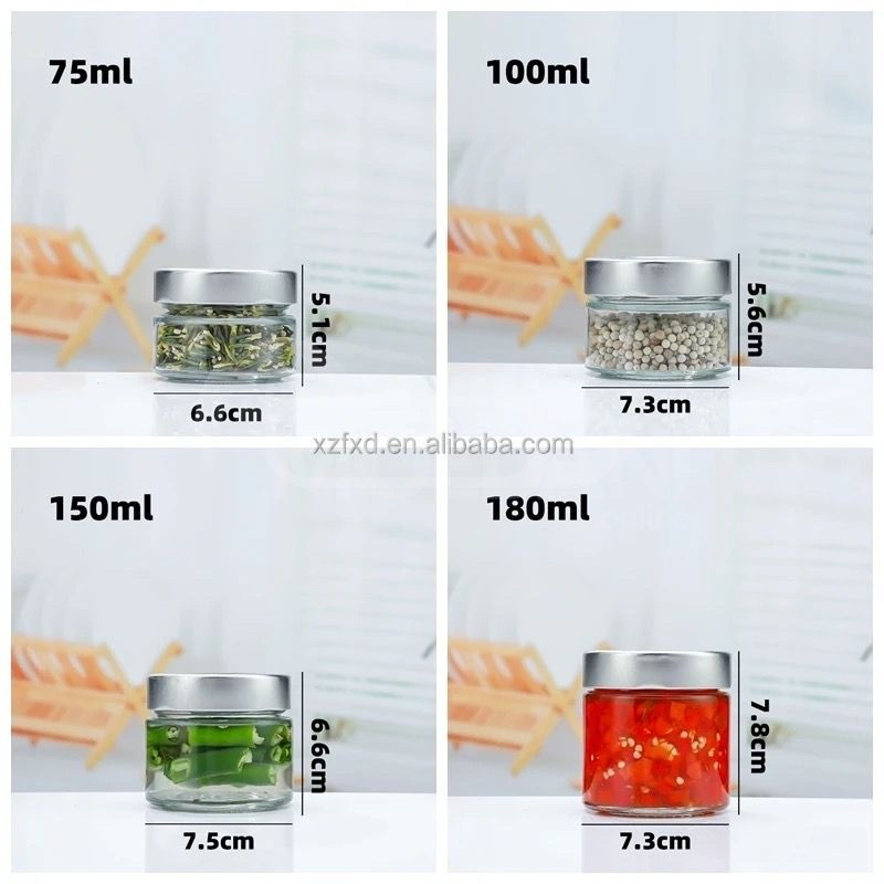 Стеклянная банка 75 мл. С высокой винтовой крышкой Тбилиси - изображение 2