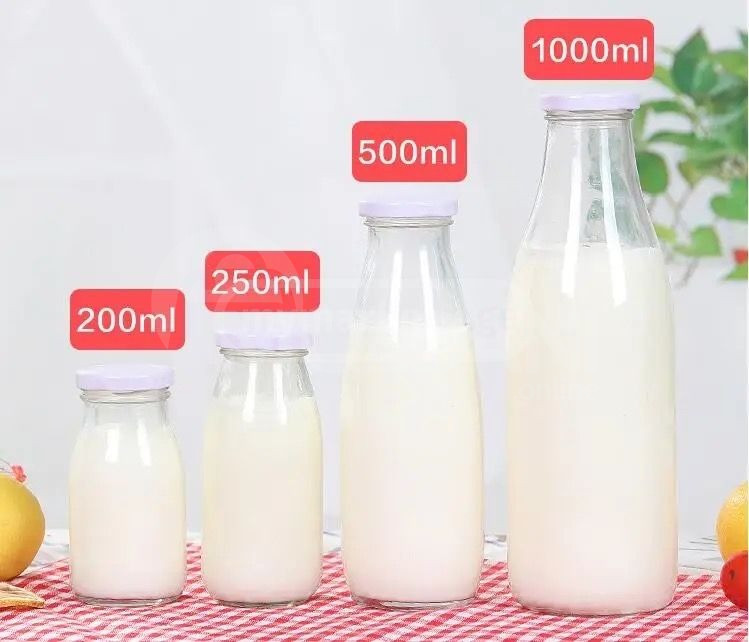 ბოთლი მინის რძისთვის ხრახნიანი თავსახურით 1 ლიტრიანი თბილისი - photo 3