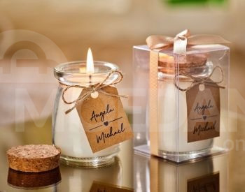 Стеклянная банка 100 мл. С пробковой крышкой. Тбилиси - изображение 1