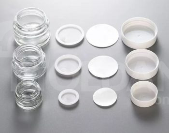 Glass 50 ml cosmetic jar with plastic white head Tbilisi - photo 5