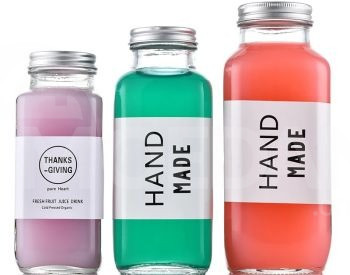 Стеклянная бутылка 350 мл с алюминиевой завинчивающейся крышкой. Тбилиси - изображение 1