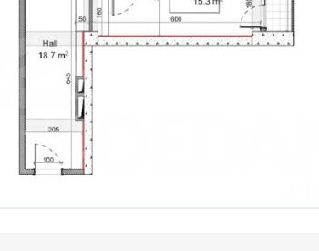 Apartments For Sale two-room 71м² 17/34 floor Tbilisi - photo 2