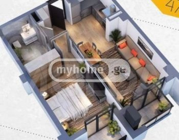 Продам 2-комн. квартиру 48м² 10/12 эт. Тбилиси - изображение 2