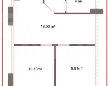 Apartments For Sale three-room 54.3м² 12/23 floor Tbilisi - photo 4