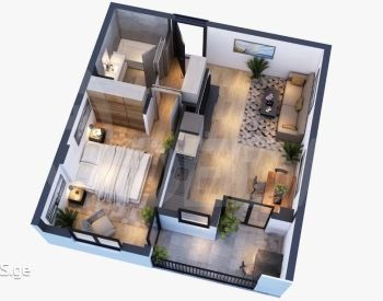 Apartments For Sale two-room 46.2м² 11/12 floor Tbilisi - photo 3