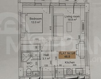 იყიდება 3 ოთახიანი ბინას 48მ² 12/19 სართ თბილისი - photo 5