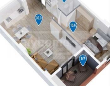 Apartments For Sale two-room 60.7м² 5/13 floor Tbilisi - photo 4