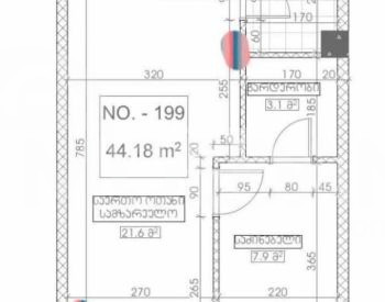 Продам 2-комн. квартиру 45м² 4/12 эт. Тбилиси - изображение 5