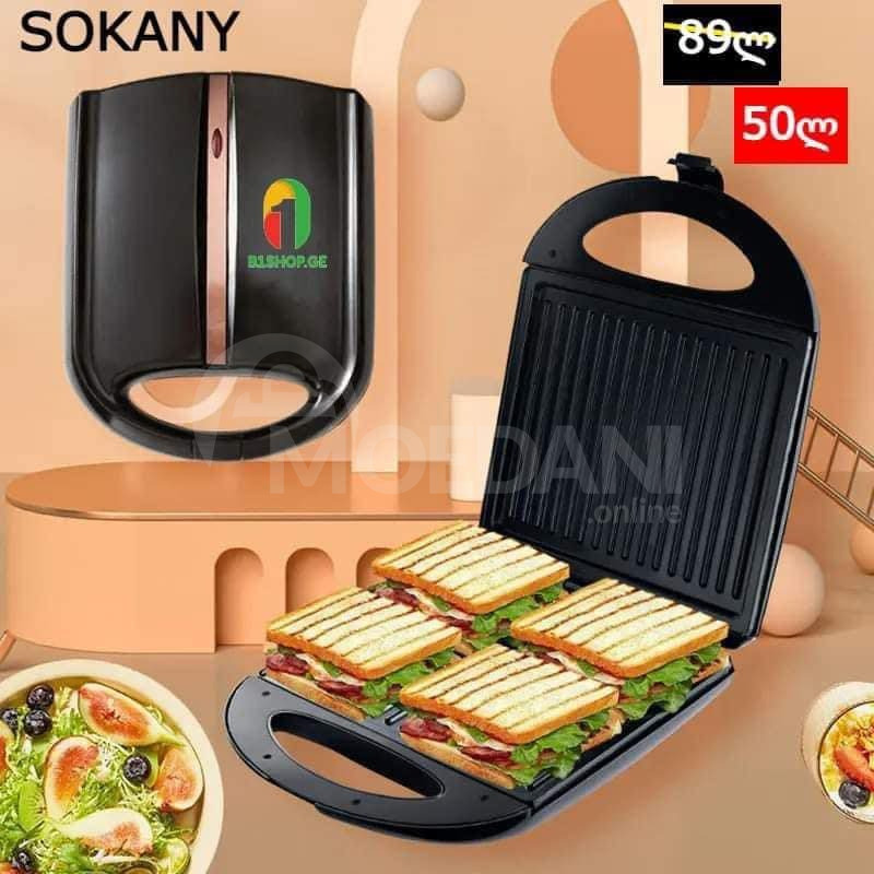 SOKANY-ის ფირმის 4 ნაჭრიან გრილ-ტოსტერს დიდი ფასდაკლებით 50 ლარად ნაცვლად 95ის!! თბილისი - photo 1