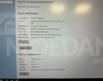 Ноутбук Lenovo IdeaPad 5 15IIL05 / i7 10-го поколения / 12 ГБ ОЗУ / Тбилиси - изображение 3
