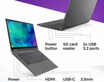 ლეპტოპი Lenovo Flex5 Ryzen5 6 Core 16GB RAM 512gb ssd თბილისი