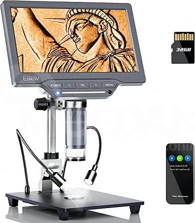 Microscope 1200X with Screen 7" IPS - 12MP camera მიკროსკოპი თბილისი - photo 3