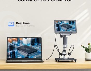 Microscope 1200X with Screen 7" IPS - 12MP camera მიკროსკოპი თბილისი - photo 2