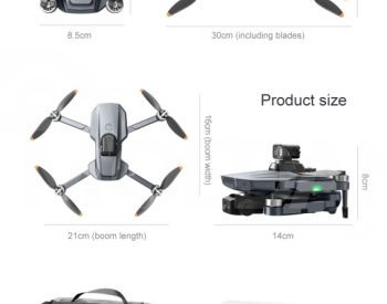 დრონი RG101 PRO 2 Axis Gimbal 8K Professional Drone 1xBatte თბილისი - photo 5