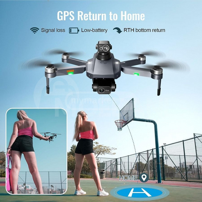 დრონი RG101 PRO 2 Axis Gimbal 8K Professional Drone 1xBatte თბილისი - photo 8