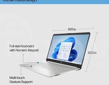 HP 15,6 дюйма Ноутбук с разрешением Full HD, процессор Intel i5 12-го поколения, 10 ядер Тбилиси - изображение 2