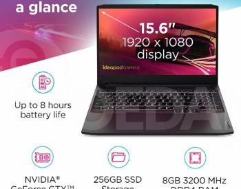 Игровой ноутбук Lenovo Ryzen 5 5600H с оперативной памятью 16 ГБ Тбилиси - изображение 4