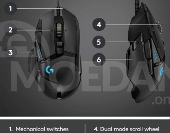 Logitech G502 HERO Gaming Mouse მაუსი თბილისი - photo 4