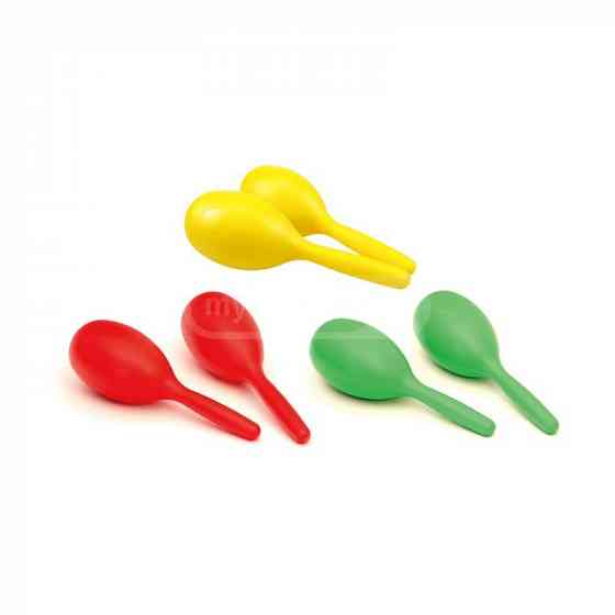 Plastic Maracas Red / Green Shaker მარაკასი წითელი / მწვანე თბილისი