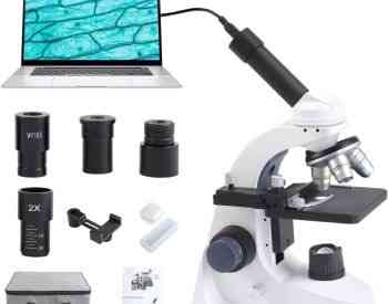 მიკროსკოპი Compound Microscope for Laboratory 40X-2000X Тбилиси