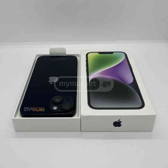 iPhone 14 - Black - 128gb - ახალი!!! თბილისი