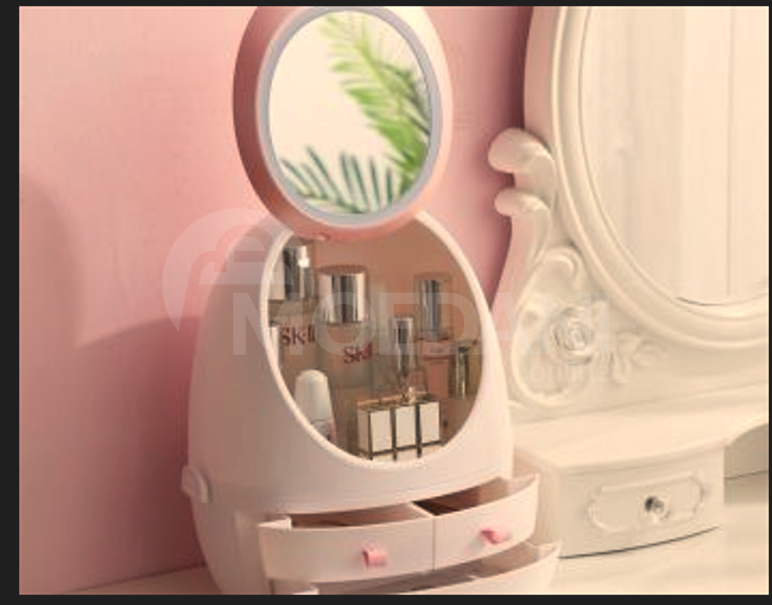 მაკიაჟის (კოსმეტიკის) ორგანაიზერი სარკით და განათებით თბილისი - photo 2