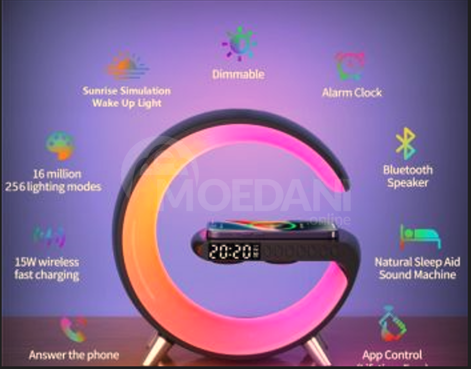 Clock with charger and speaker Tbilisi - photo 5