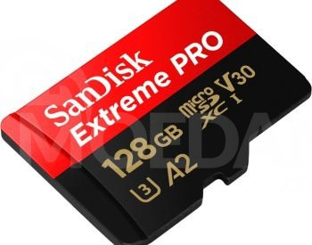 Карта SanDisk Extreme PRO microSD™ UHS-I емкостью 128 ГБ с адаптером Тбилиси - изображение 1