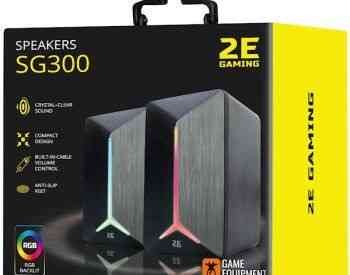 დინამიკი 2E SG300B Gaming Speakers 2.0 RGB, 3.5mm, Black თბილისი