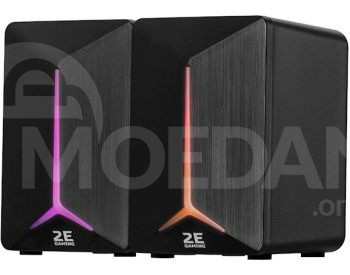 დინამიკი 2E SG300B Gaming Speakers 2.0 RGB, 3.5mm, Black თბილისი - photo 2