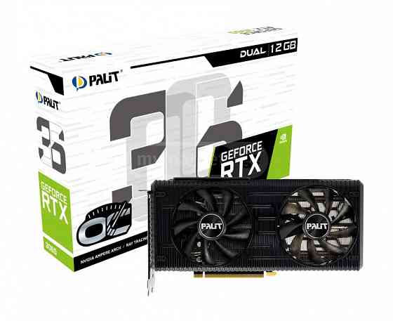 PALIT RTX3060 DUAL 12G GDDR6 192bit 3-DP HDMI 192bit GDDR6 თბილისი