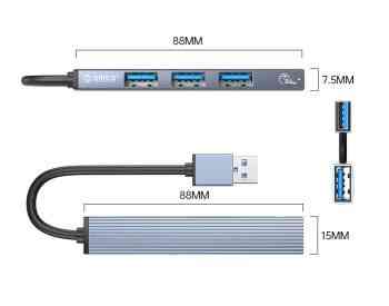 ORICO USB HUB 3.0 USB-გამანაწილებელი 4 პორტიანი Tbilisi