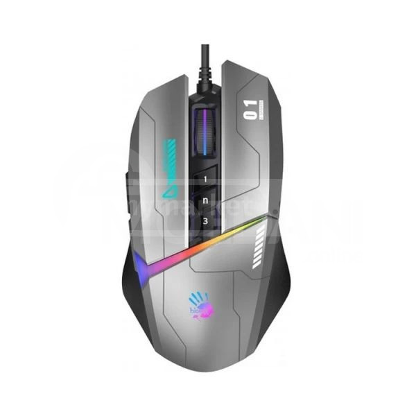 მაუსი A4tech Bloody W60 Max RGB Gaming Mouse Gun Grey თბილისი - photo 1