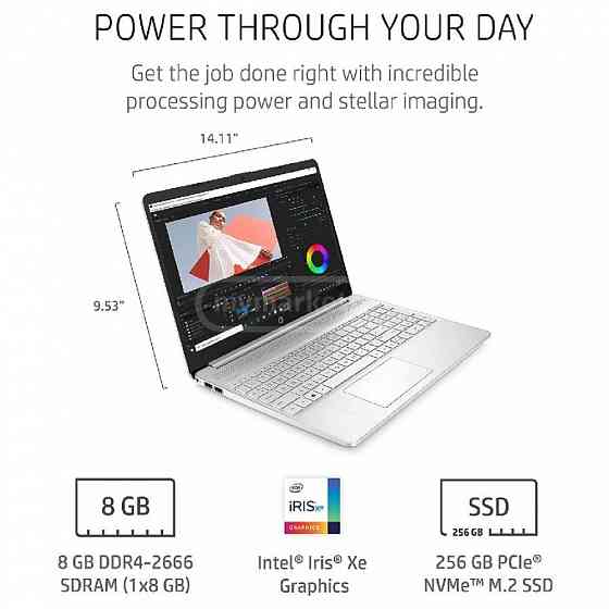 HP i5 1135G7 Intel Iris Xe Graphics Laptop ლეპტოპი თბილისი