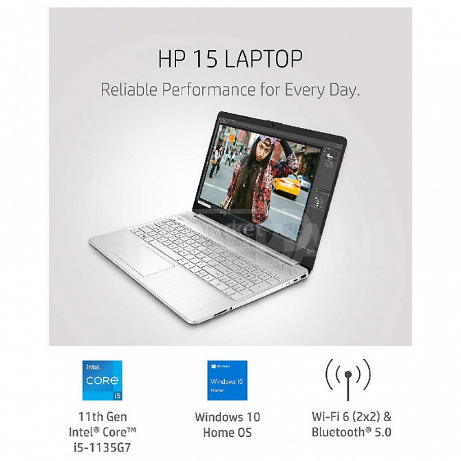 HP i5 1135G7 Intel Iris Xe Graphics Laptop ლეპტოპი თბილისი - photo 7