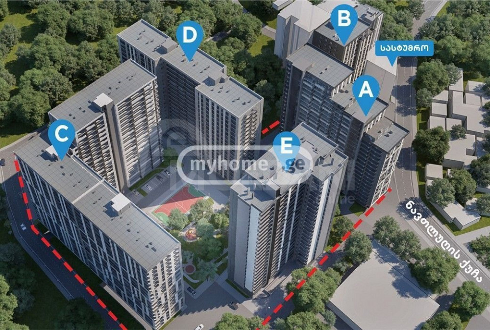 იყიდება 2 ოთახიანი ბინას 71.1მ² 9/23 სართ თბილისი - photo 2