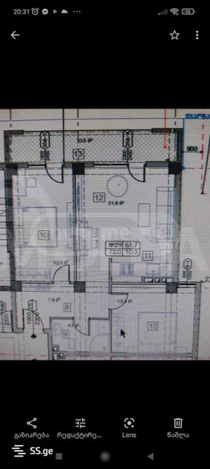 Apartments For Sale three-room 70.4м² 4/13 floor Tbilisi - photo 2