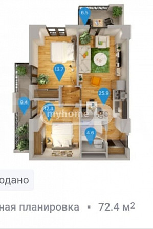 Продается новая квартира в Надзаладеви. Тбилиси - изображение 7