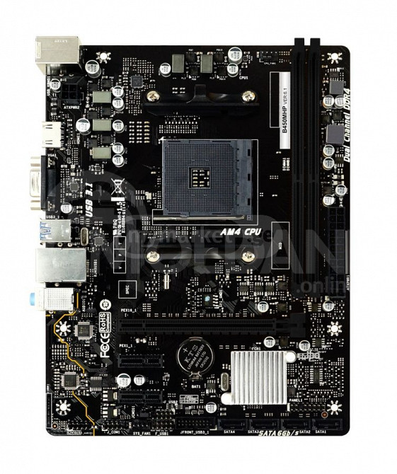 Biostar B450MHP Ver6.1 AM4 AMD Motherboard თბილისი - photo 4