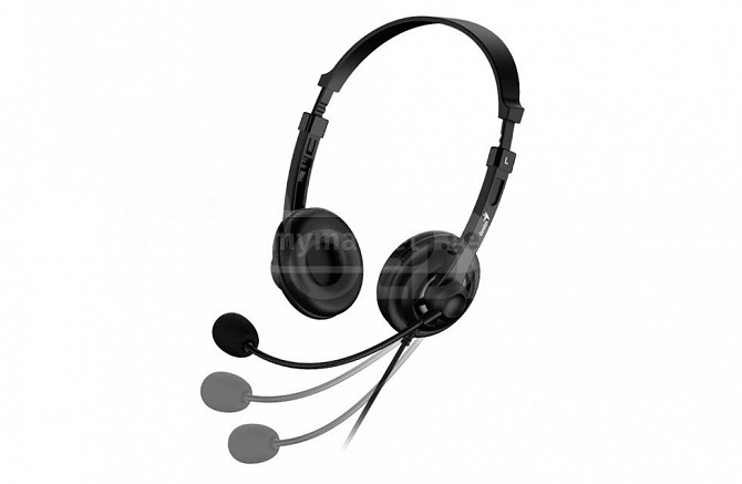 Headphone Genius HS-230U USB Headband headphone, Black, Soft Tbilisi - photo 3