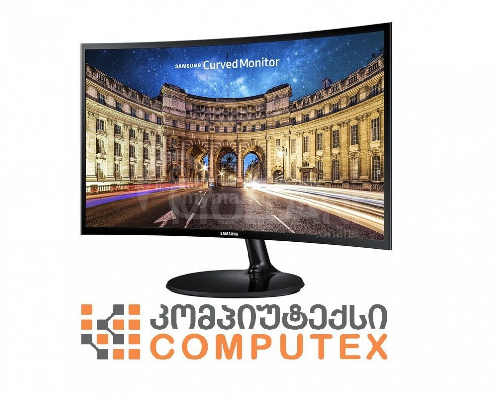 24-дюймовый изогнутый монитор Samsung LC24F390FHIXCI Тбилиси - изображение 1
